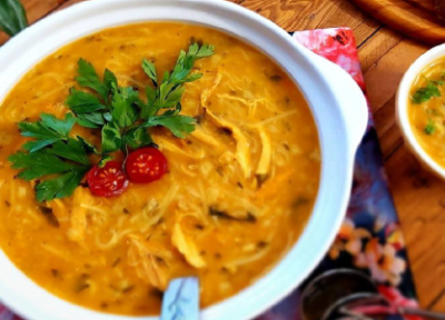طرز تهیه سوپ ورمیشل با مرغ و سبزیجات خوشمزه و مقوی