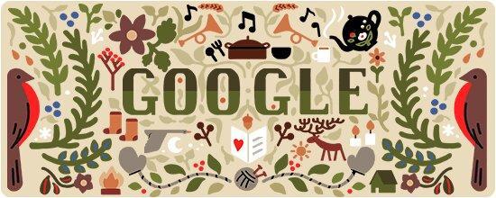 تغییر لوگوی گوگل به مناسبت کریسمس