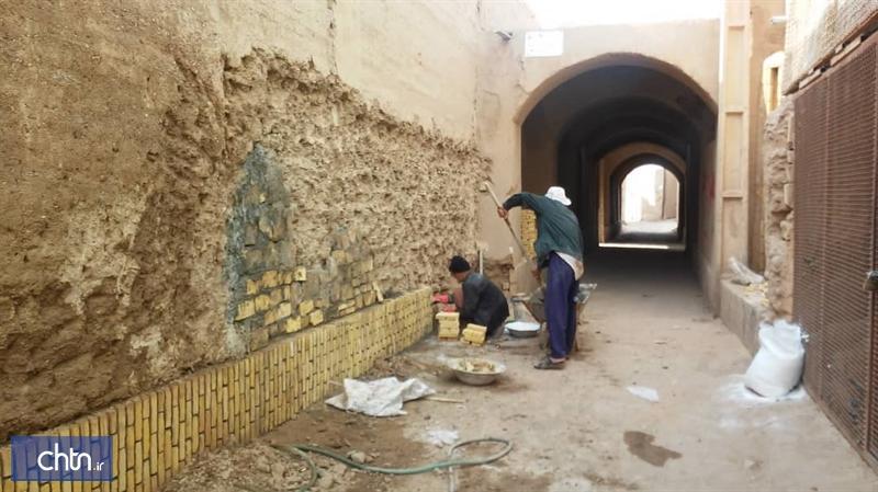 مرمت و سامان دهی معابر منتهی به مسجد جامع بافق انجام شد