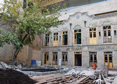 مرمت سومین خانه تاریخی بافت ثامن در ایستگاه پایانی
