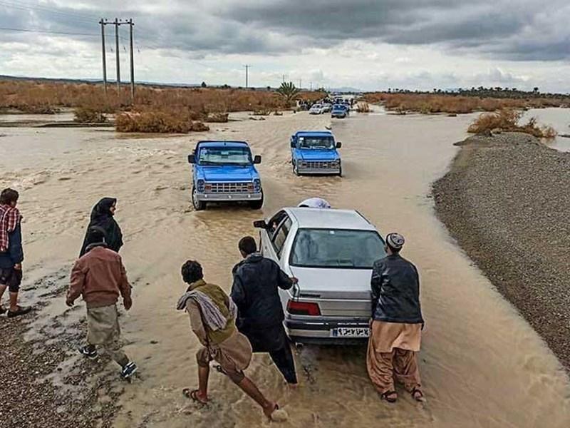 جشن آسمانی و ماتم زمینی ، آخرین شرایط روستاهای سیل زده سیستان و بلوچستان