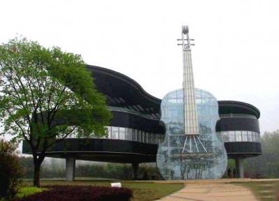 معماری خاص چینی ؛ساختمانی به شکل گیتار!