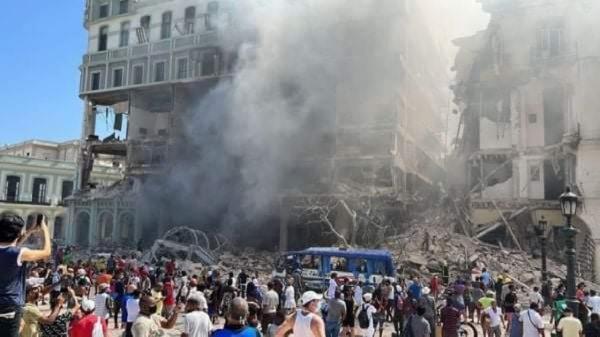 تور ارزان کوبا: اولین تصاویر از انفجار مهیب هتل تاریخی در هاوانا