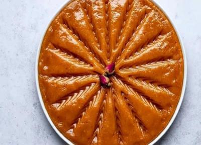 طرز تهیه حلوا مجلسی زعفرانی در 7 مرحله